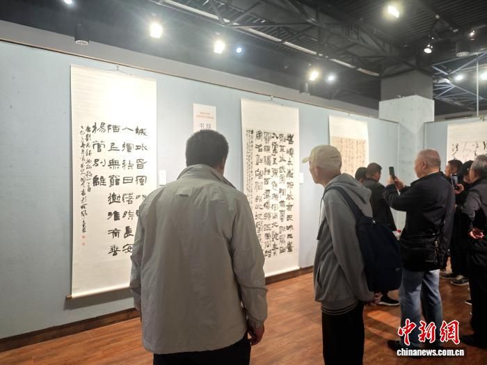 陕西书学院首届书法学术邀请展开幕。 阿琳娜 摄 陕西书学院首届书法学术邀请展开幕。 阿琳娜 摄