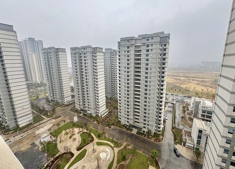 俯瞰上庄小区。 俯瞰上庄小区。