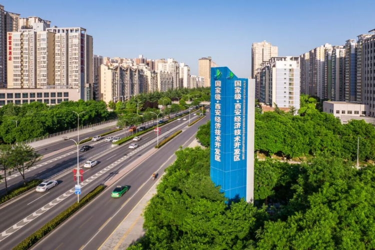 图为西安经开区。 图为西安经开区。