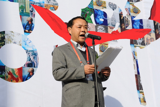 书法家张珂墨宝成为中韩艺术交流展上的亮点